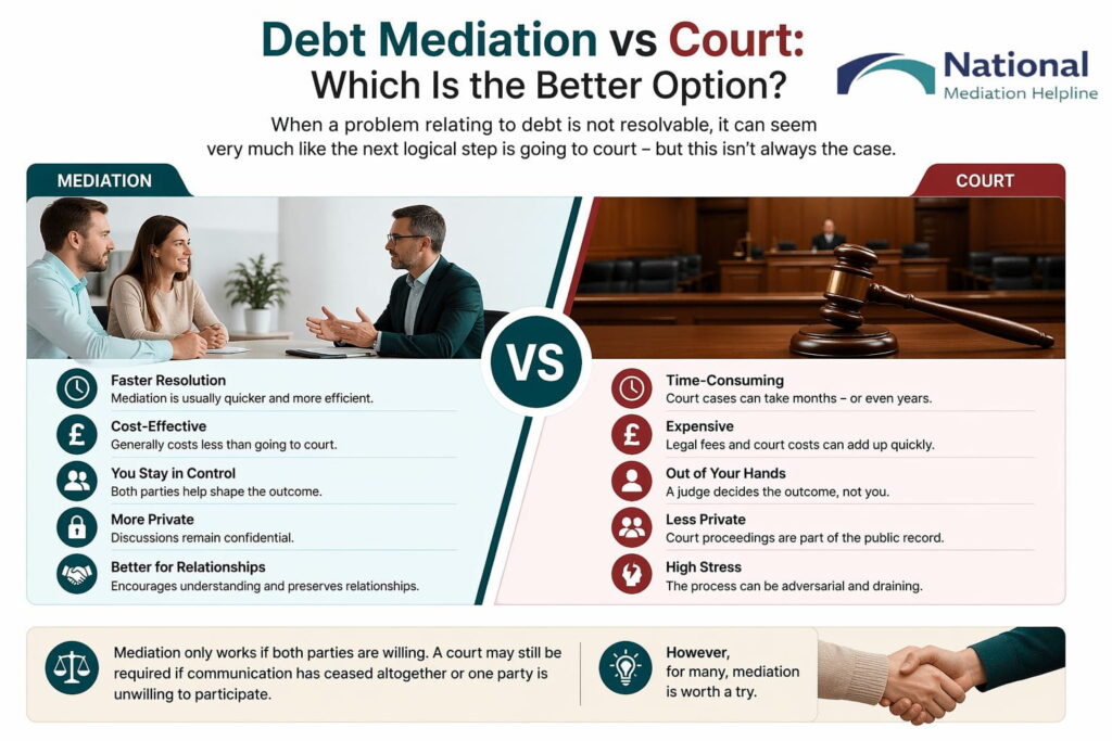 Debt Mediation vs Court: Which Is the Better Option Plymouth