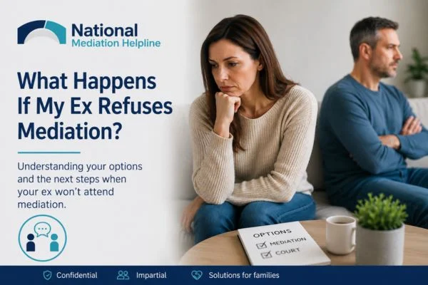 what if my ex refuses mediation Plymouth?